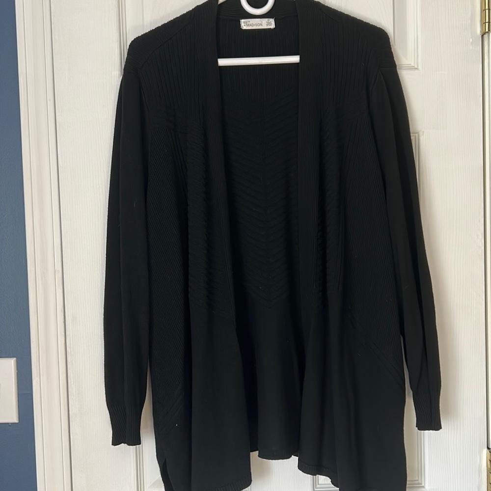 Black cardigan